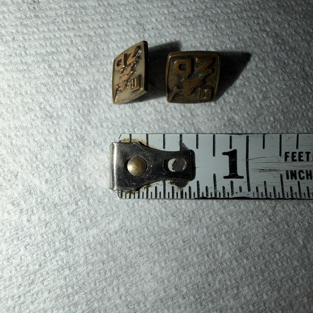 Vintage Soviet-era Litton Industries Brass Lapel/Hat Pins Lot of 2
